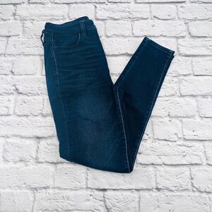 American‎ Eagle Jeans Women 4 Regular Blue Dark Wash Super High Rise Jegging